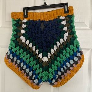 Urban Outfitters KIMCHI BLUE multi-color knitted shorts